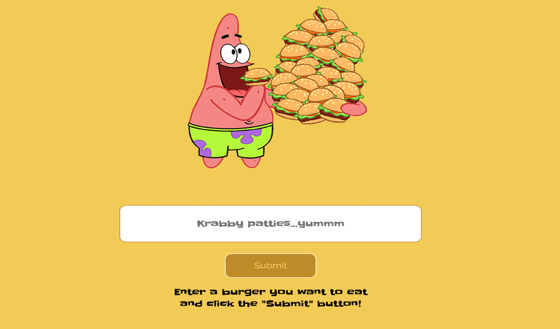 Screenshot of Eat-Da-Burger